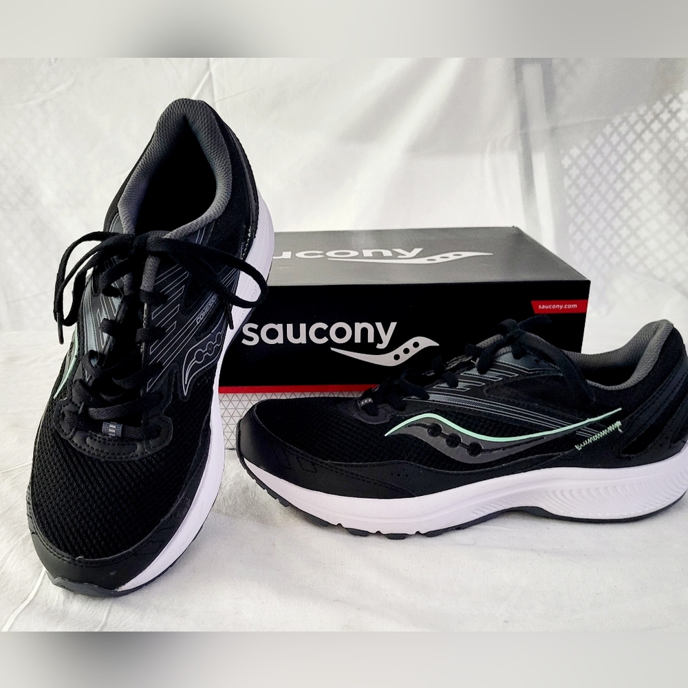Saucony Women's Black and White Running Shoes